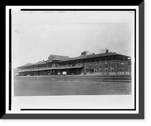 Santa Fe station and hotel, Dodge City, Kansas, Vintage Wall Art