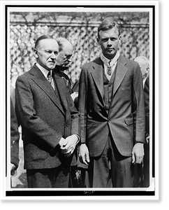 Vintage Americana Print - Lindbergh receives the Congressional Medal
