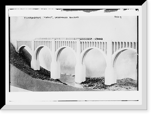 Historic Framed Print, Tunkhannock Viaduct, Lackawanna RR,  17-7/8" x 21-7/8"