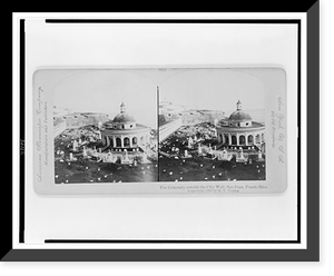 The cemetery outside the city wall, San Juan, Puerto Rico, Vintage Print