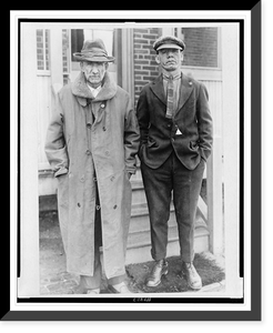 Charles H. Young and Willard Centilivre, lepers, full-length portrait, standing, facing front, Washington, D.C, Historic Print