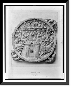 Mirror case, Fourteenth century, No. 1617-55, Antique Print