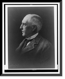 Frederick Du Cane Godman, head-and-shoulders portrait, left profile, Historic Print