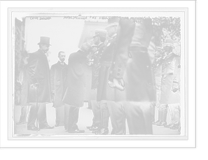 Commander Bingham and Mayor McClellan pin medals on honor policeman in police parade, New York - 2, Historic Print