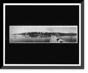 Vintage Nautical Print - Taverns & Saloons - Panorama of Lake Tahoe