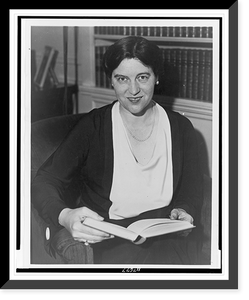 Historic Framed Print, [Margaret Ayer Barnes, half-length portrait, seated, facing front],  17-7/8" x 21-7/8"