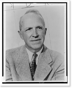 Vintage Portrait - Conrad Richter, head-and-shoulders portrait