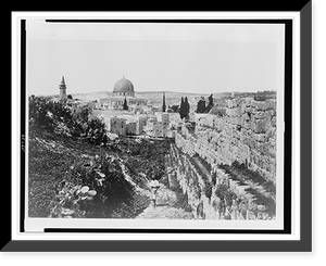 Historic Framed Print, The Mosque of Omar, &c., Jerusalem.Frith.,  17-7/8" x 21-7/8"