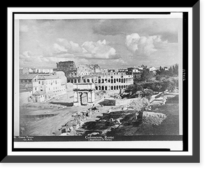 Historic Framed Print, Colosseum, Rome (Amphitheatre of Flavius),  17-7/8" x 21-7/8"