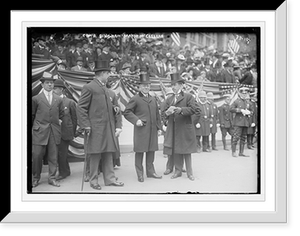 Commander Bingham and Mayor McClellan in police parade, New York, Historic Print