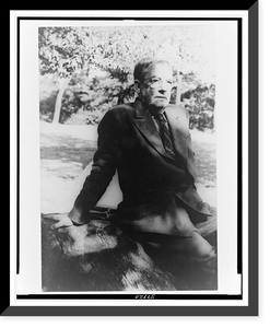 Historic Framed Print, [Portrait of Sherwood Anderson, Central Park],  17-7/8" x 21-7/8"