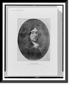 Historic Framed Print, Andrew Marvell,  17-7/8" x 21-7/8"