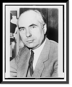 Andrew Huxley, head-and-shoulders portrait, facing front, Vintage Poster