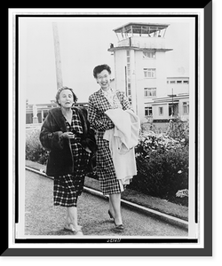 Black & White Photo - Marion Hart, (left), and Louise Sacchi
