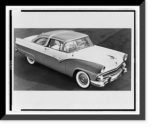 Historic Framed Print, [A 1956 Ford Crown Victoria automobile],  17-7/8" x 21-7/8"