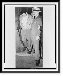 David Greenglass, looking down, handcuffed, being led away by Deputy U.S. Marshal Albert Gibson, Antique Wall Art