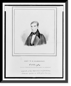 Genl. W.H. Harrison.drawn from life by J. Penniman ; lithographed & published by J. Penniman, Vintage Poster