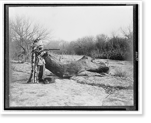 Antique Photo Print - A Pawnee Indian brave - Vintage Home Decor Print