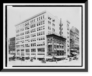 Historic Framed Print, [Exterior of Woodward & Lothrop department store, Washington, D.C.],  17-7/8" x 21-7/8"