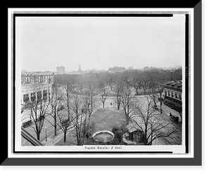 View of Dupont Circle, Washington, D.C., seen from an elevated angle, Historic Reproduction