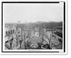 Vintage Photo Print - Washington DC - View of Dupont Circle