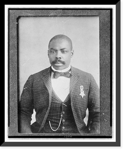 Historic Framed Print, [Corporal Isaiah Mays, half-length portrait, seated, facing front],  17-7/8" x 21-7/8"