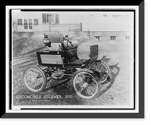 Historic Framed Print, Locomobile Steamer, 1900,  17-7/8" x 21-7/8"