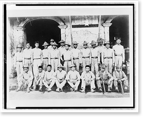 Black & White Photo - Macabebe scouts that captured Aguinaldo