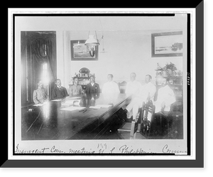 Black & White Photo - Insurgent Com. meeting U.S. Philippine Commission