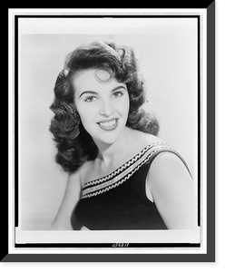 Historic Framed Print, [Wanda Jackson, head-and-shoulders portrait, facing front],  17-7/8" x 21-7/8"