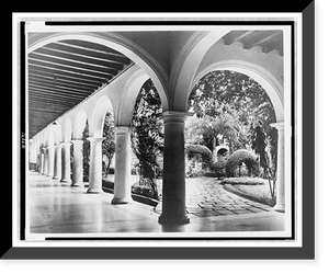 Havana, Cuba. Santa Clara Convent. One of the big patios, of the Santa Clara Convent, now occupied of the Public Works Department Classic, Antique Poster