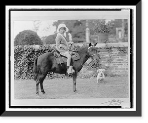 Child of Evalyn Walsh McLean(?) on pony.Haas, N.Y. Classic, Vintage Poster