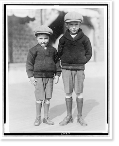 Vintage Portrait - Two sons of Evalyn Walsh McLean, full-length