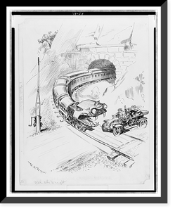 The grade crossing monster Classic, Antique Poster