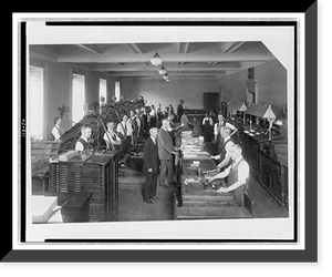 Vintage Building Photo - People working in Card Division Printing (2)