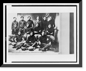 Historic Framed Print, Osage Indian School football team,  17-7/8" x 21-7/8"