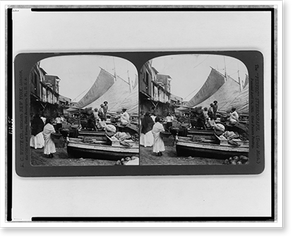 Historic Photo Print - Market boats, Panama - Great Gift for History Buffs