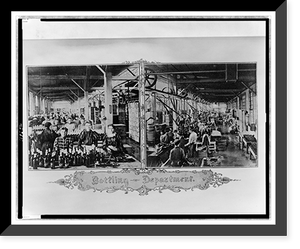 Historic Framed Print, Bottling department,  17-7/8" x 21-7/8"