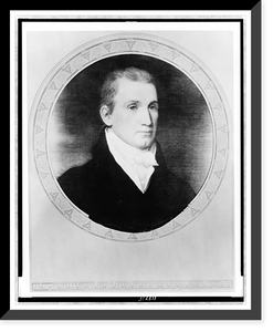 Historic Framed Print, [James Monroe, head-and-shoulders portrait, facing right],  17-7/8" x 21-7/8"