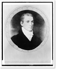 Antique Portrait - James Monroe, head-and-shoulders portrait