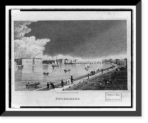 Historic Framed Print, Petersburg.T. Kelly sc.,  17-7/8" x 21-7/8"