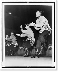 Vintage Street Scene - New York City - Dancers in the Russian Festival