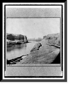 Historic Framed Print, Dutch Gap Canal [...] April 1865 - 2,  17-7/8" x 21-7/8"