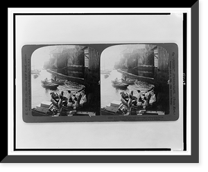 Down by the old sea wall - passengers embarking for an ocean steamer, Panama, Vintage Wall Art