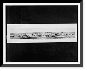 Los Angeles in 1869. Main portion of Los Angeles, taken from the site where the Court House now stands, Vintage Print