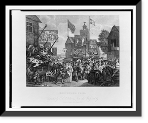 Southwark fair.engraved by T. Phillibrown, from the original by William Hogarth. Classic, Vintage Poster
