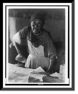 African American woman ironing, Historic Print