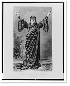 Black & White Photo - Mrs. D.P. Bowers as Lady Macbeth.gravure Gebbie