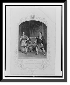 Mr. Macready as Cassius and Mr. E.L. Davenport as Brutus.engraved by Hollis, the former from an original painting by Reid, the latter from a daguerreotype by Mayall, Vintage Wall Art