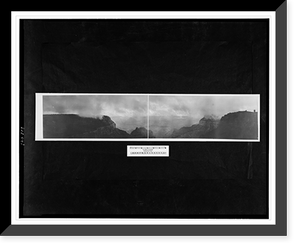 Historic Framed Print, [The storm, Grand Ca&ntilde;on, Arizona],  17-7/8" x 21-7/8"